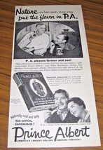 1955 Print Ad Prince Albert Pipe Tobacco Farmer &amp; Son,Happy Couple - £8.30 GBP