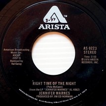 Jennifer Warnes - Right Time Of The Night / Daddy Don&#39;t Go [7&quot; 45 rpm Single] - £4.53 GBP