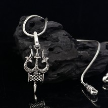 925 sterling silver handmade idol God Lord shiva trident pendant, shiva ... - £20.96 GBP+
