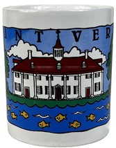 Vintage MOUNT VERNON Coffee Mug Ceramic Tea Cup 1994 ~ George Washington - £13.58 GBP