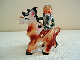 Vintage Old Man Riding A Donkey Toothpick Holder &quot; Beautiful Collectible Item &quot; - £18.26 GBP