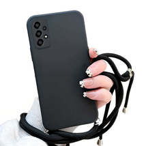 Anymob Samsung Phone Case Black Crossbody Necklace Lanyard - £17.97 GBP