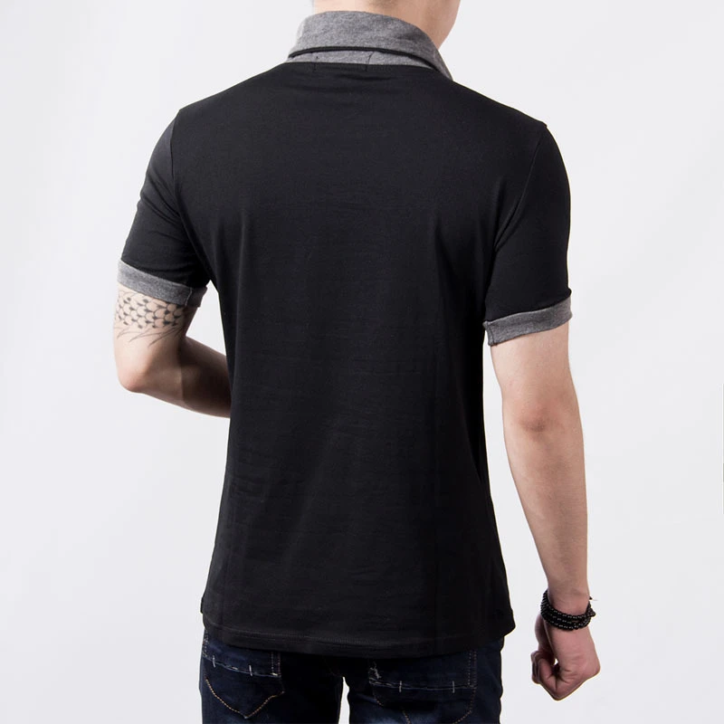 Sporting New Plus Size Summer Mens T-Shirts Fashion 2022 Slim Short Sleeve Patch - £38.32 GBP