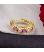 Aros De Nariz De Oro Real De 18K Rosa Blanco CZ Clicker Aro De Nariz 20g - €71,16 EUR