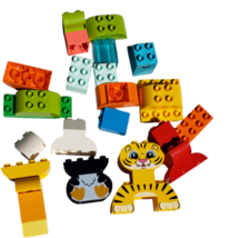 Lego Duplo Smiling Tiger Animal Specialty Printed Replacement Blocks Parts - £7.27 GBP