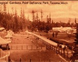 Zoological Gardens Point Defiance Park Tacoma WA Sepia 1910s UNP Postcar... - $10.20