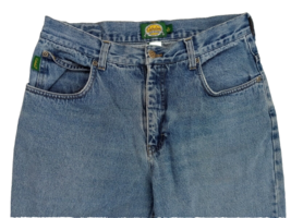 Cabela&#39;s Women&#39;s Size 12-R Distressed Loose Fit Blue Denim Jeans 100% Co... - $10.44