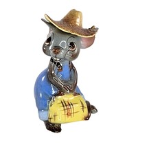 Vintage Hagen Renaker DW Papa Country Mouse Farmer Figurine Rat *AS IS* - £24.03 GBP