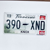 2012 United States Tennessee Knox County Passenger License Plate 390 XND - £14.85 GBP