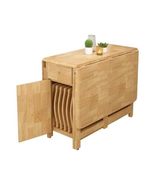 Modern Simplicity Rubber Wood Foldable Dining Set - £1,986.94 GBP