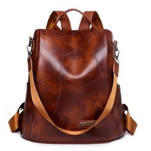 New High Quality Leather Ladies Backpack Luxury Designer Women Shoulder Bag Girl - £27.93 GBP