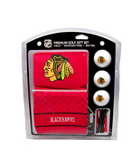 Chicago Blackhawks Regulation Size Golf Balls Tees Embroidered Towel Set - $31.68