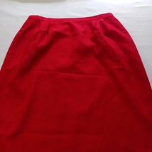 Vintage Stella Louise for KB Womens Red Maxi Pencil Skirt With Zip & Slit Sz 20W image 5