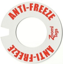 zOOmiTags ANTI-FREEZE container can ID LABEL Tag radiator coolant ANTI F... - $21.11