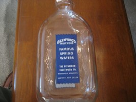Vintage Water Bottle Glenwood Inglewood Spring Minneapolis half gallon b... - £35.76 GBP