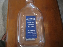 Vintage Water Bottle Glenwood Inglewood Spring Minneapolis half gallon b... - £36.44 GBP