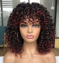 CICI Short Curly Wigs for Black Women with Bangs Afro Short Kinky Curly Big... - £14.39 GBP