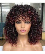 CICI Short Curly Wigs for Black Women with Bangs Afro Short Kinky Curly ... - £14.40 GBP