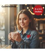 Plain Red Heart Embroidered Patch Iron on Love Romantic Applique 3 x 2.5... - $24.90