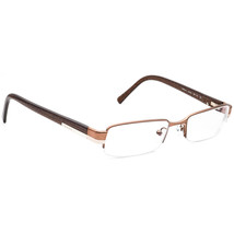 Prada Women&#39;s Eyeglasses VPR 64H 7BP-1O1 Brown Half Rim Frame Italy 49[]18 135 - $99.99