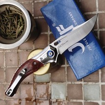 Sitivien ST300 DC53 Steel Rosewood Handle Ball Bearing Folding Outdoor K... - $79.10