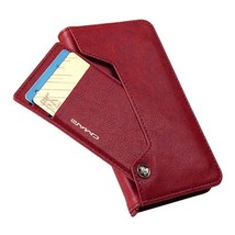 For iPhone 7 Plus/8 Plus  Leather Wallet Case w/ Detachable Card Slots RED - £7.67 GBP