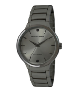 Geoffrey Beene Genuine Black Diamond Accent Mens Gray Bracelet Watch - G... - $78.95