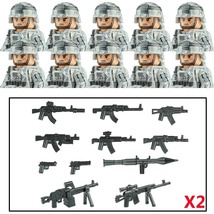 10PCS America Army Combat Uniform Special Forces Figures Building Block ... - £33.96 GBP