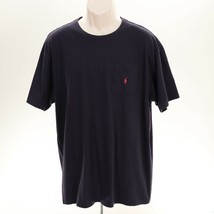 Polo Ralph Lauren VTG 90&#39;s Mens Single Stitch Pocket T-Shirt L Large Navy Blue - £16.77 GBP