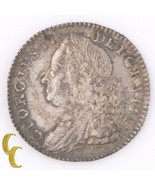 1758 Great Britain 6 Pence Exrra Fine+ XF+ George II England Silver KM#5... - $283.88 CAD