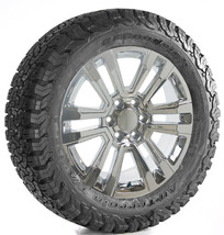 Chevy 20&quot; Split Spoke Chrome Wheels Rims BFG A/T Tires 2000-24 Silverado... - £2,299.58 GBP
