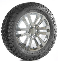 Chevy 20&quot; Split Spoke Chrome Wheels Rims BFG A/T Tires 2000-24 Silverado... - £2,283.83 GBP