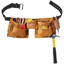 Bucket Boss - 11 Pocket Suede Leather Apron, Tool Belts - Original Series - $64.34