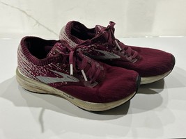 Brooks Ricochet Road Women&#39;s Size US 8 B Maroon Active Running walking S... - $29.64