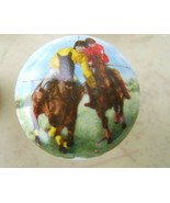 Ceramic Cabinet Knobs W/ Polo Scene Horse - £3.47 GBP