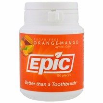 EPIC DENTAL GUM ORANGE MANGO XYLITOL 50PC - $11.28