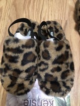 kensie womens leapard Animal Print sling back open toe slippers size 6/7 NEW - £12.81 GBP