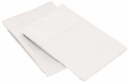 Charisma 310 Thread Count Classic Solid Cotton Sateen King Pillowcase Pair - £35.61 GBP