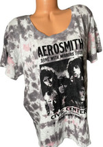 NWT Victorias Secret PINK Knit Riot Aerosmith Band T-Shirt Short Sleeve Small S - £13.08 GBP
