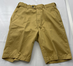 HAGGAR Men&#39;s  Khaki Comfort Shorts Stretch Flat Front Size 30 ISK604 NWT - $19.79