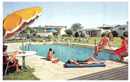 Lounging at the Pool Biltmore Tucson Arizona Hotel Vintage  Postcard - £5.49 GBP