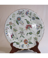 Andrea By Sadek Cake Plate Made In Japan Flowers &amp; White Very Pretty Pla... - $14.52
