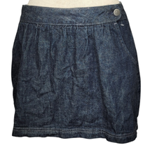 Denim Mini Jean Skirt with Pockets Size 4  - £19.41 GBP