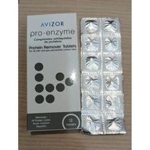 2 Boxes Avizor PRO ENZYME Protein Remover Tablets 12&#39; Contact Lenses Soft &amp; Hard - £39.49 GBP