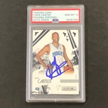 2009-10 Rookies and Stars #72 Vince Carter Signed Card AUTO 10 PSA/DNA Slabbed M - £281.29 GBP