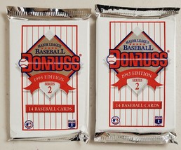 1993 Donruss Series 2 Baseball Lot of 2 (Two) Sealed Unopened Packs*x - £11.34 GBP