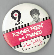 WOR-TV channel 9 Romper Room and Friends Miss Molly Pin Button Rare HTF - $47.80