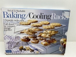 Robinson Knife Company America Cooks Baking Cooling Racks 3 Level - £7.84 GBP