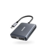 Anker USB C to Dual HDMI Adapter, Compact and Portable USB C Adapter, Su... - £40.55 GBP