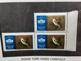 Hungary Magyar Posta 1961 Stamps Birds Flowers Lot of 6 Unused  - £1.55 GBP